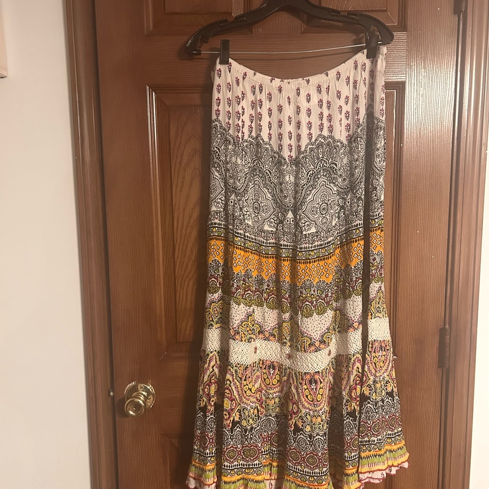 Bohemian Multicolor Maxi Skirt
